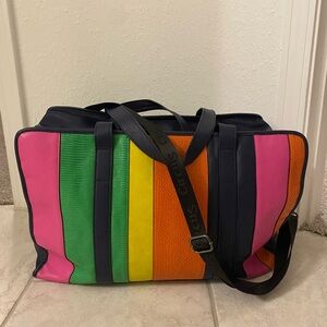 Circus by Sam Edelman Colorful Striped Tote Duffle Bag